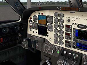 X-Plane 11 King Air C90B Cockpit